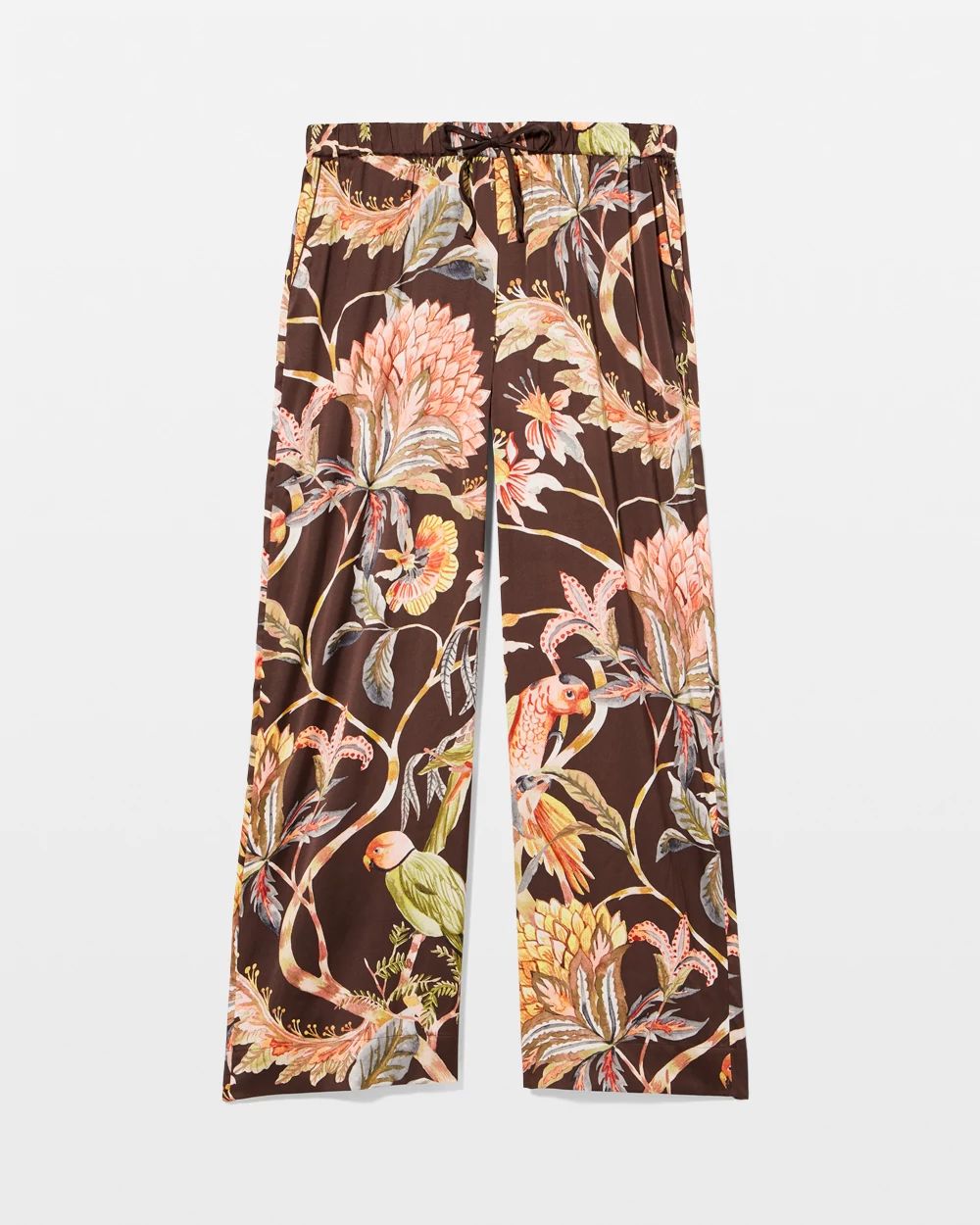 Satin Piped Pajama Pant