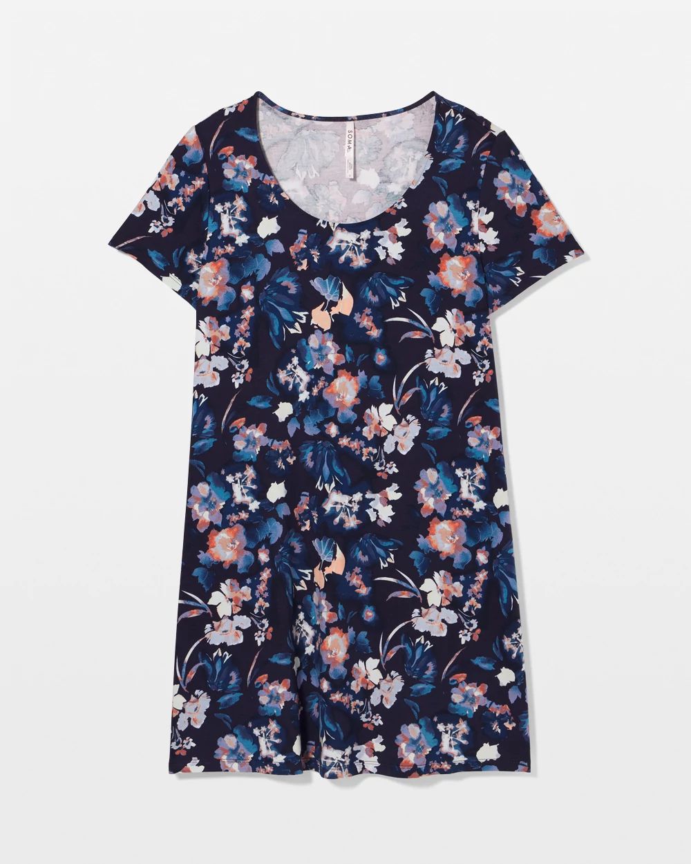 Cool Nights Short Sleeve Scoop Neck Sleepshirt