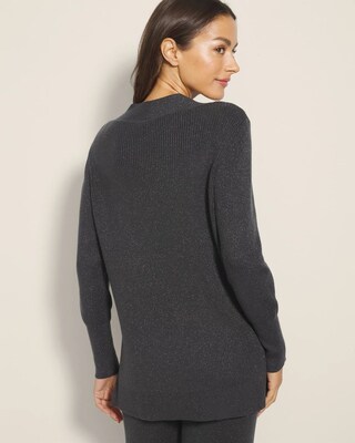 Lurex V-Neck Sweater click to view larger image.
