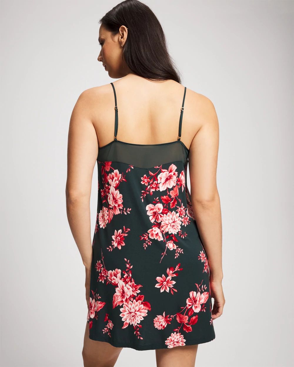 Mesh Trim Chemise click to view larger image.