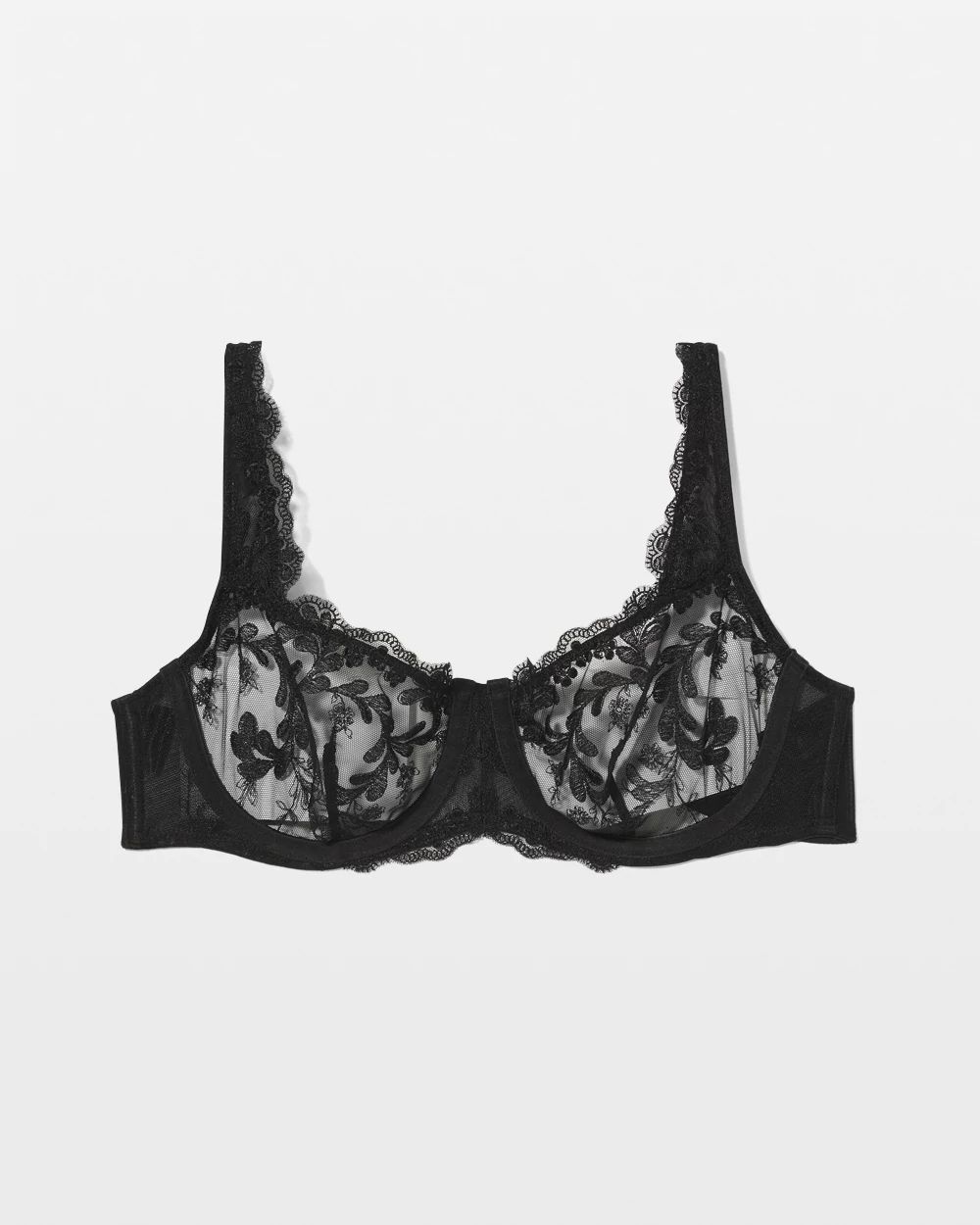 Sensuous Embroidery Balconette Bra