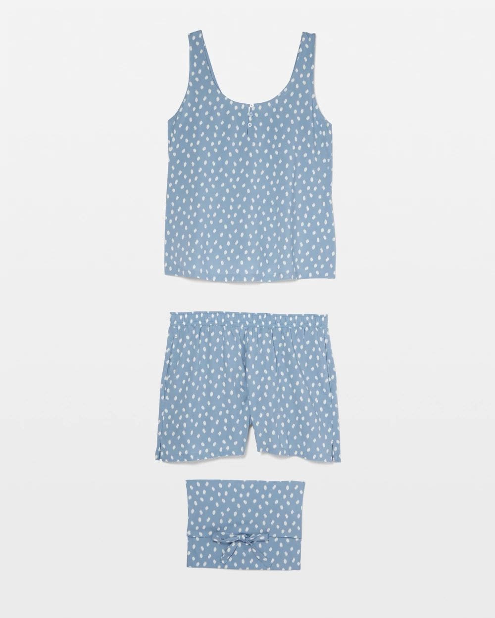 Rayon Challis Tank Shorts Pajama Set