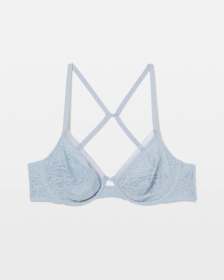 Soma Unlined Perfect Coverage Bra with Stretch Lace click to view larger image.
