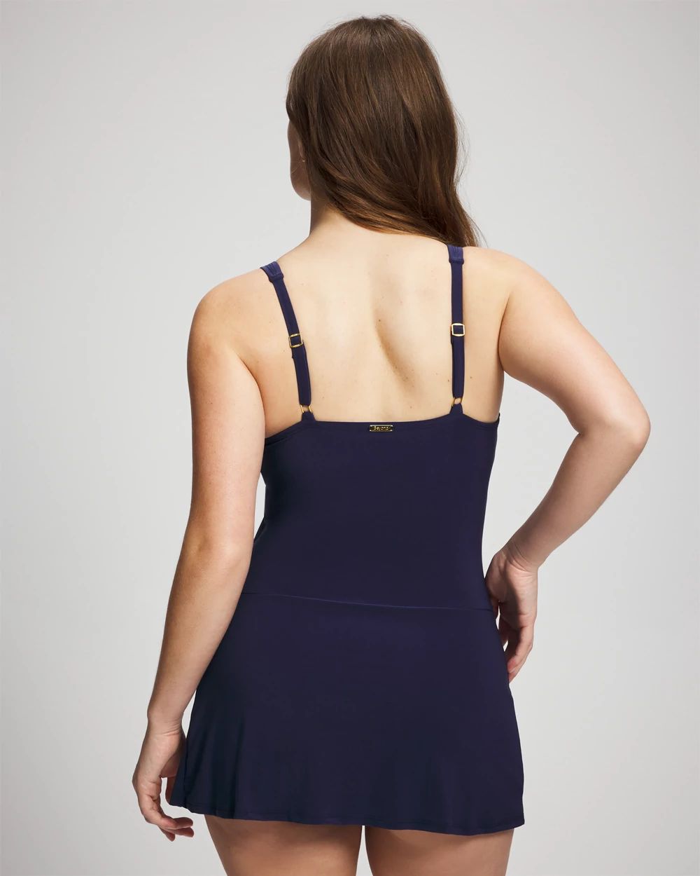 Color Block Swim Dress click to view larger image.