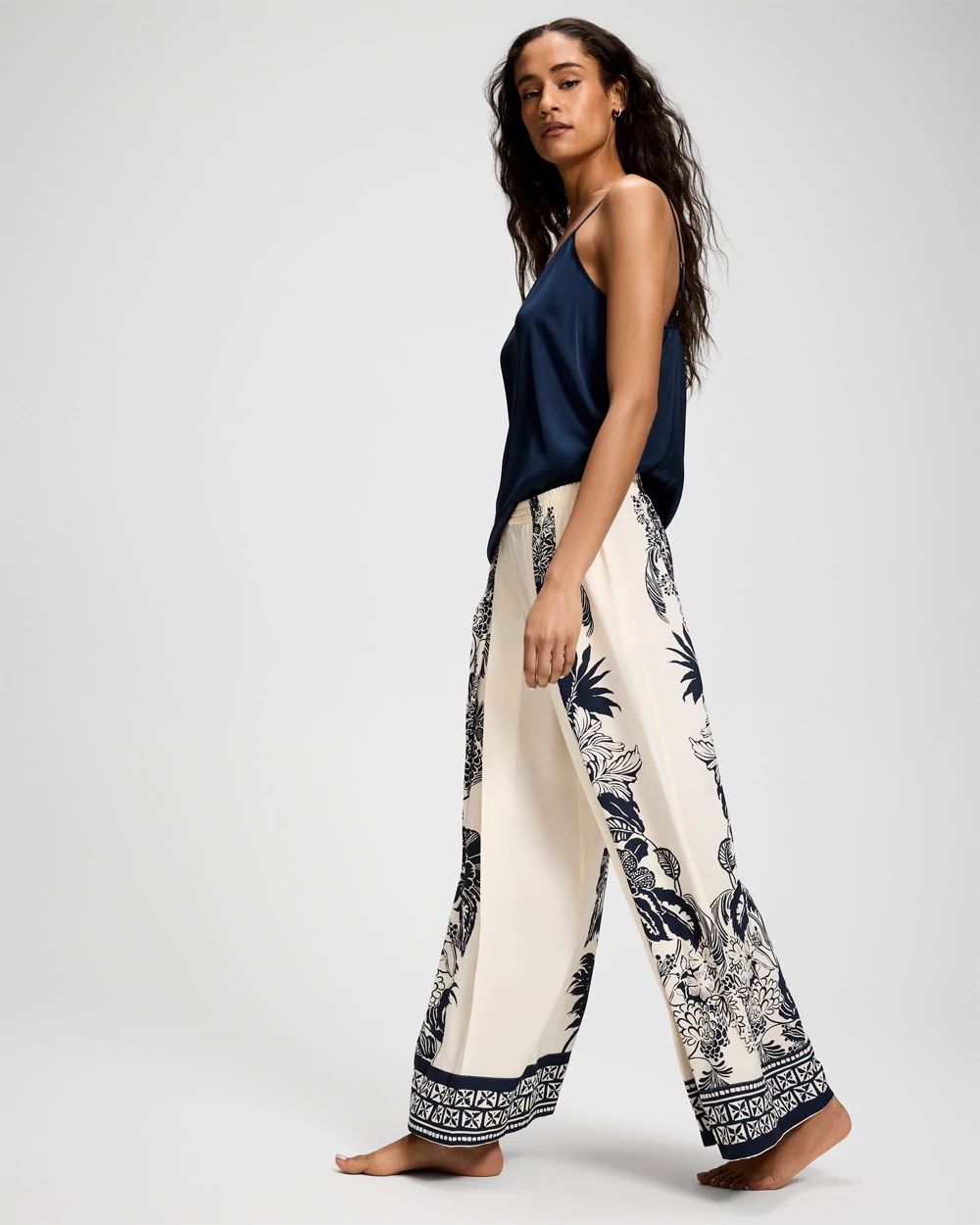 Satin Palazzo Pajama Pants