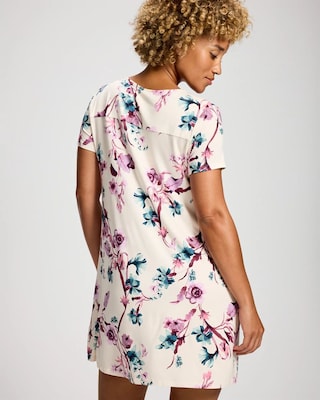 Short Sleeve Scoop Neck Sleepshirt click to view larger image.