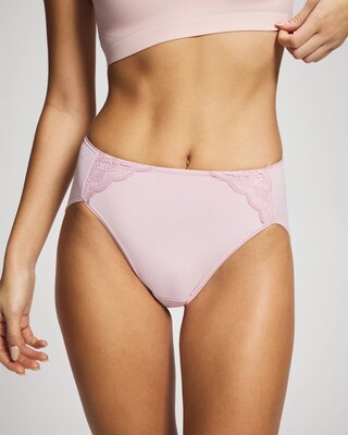 High-Leg Brief Panty with Lace