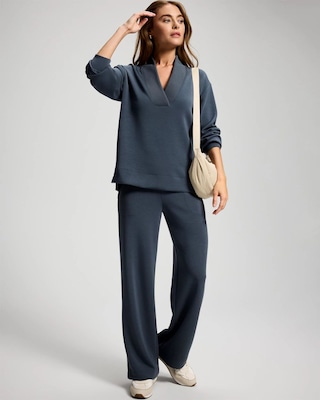 Modern Modal Relaxed V-Neck Top click to view larger image.