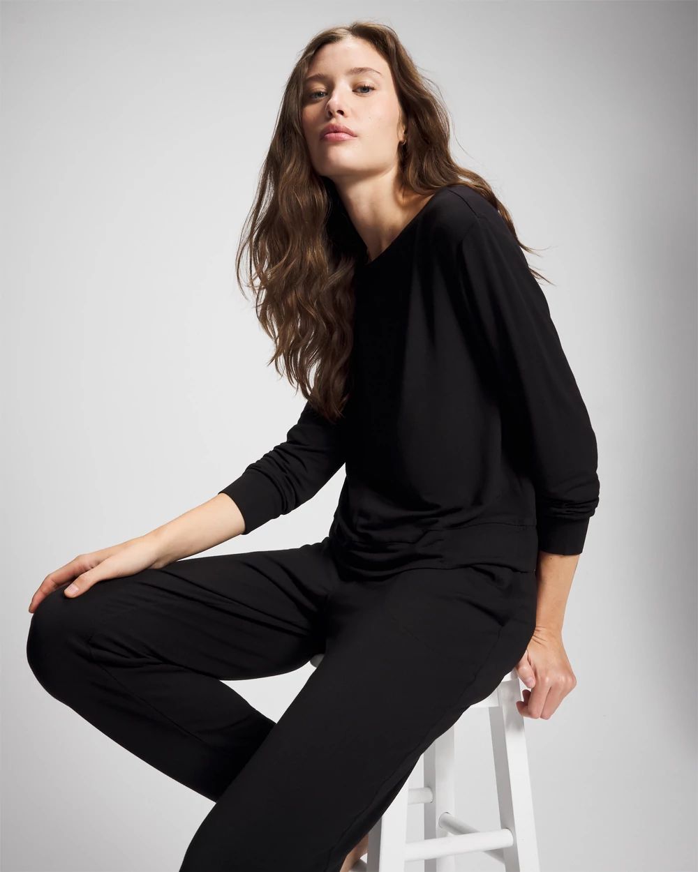 Sunday Long-Sleeve Pajama Top
