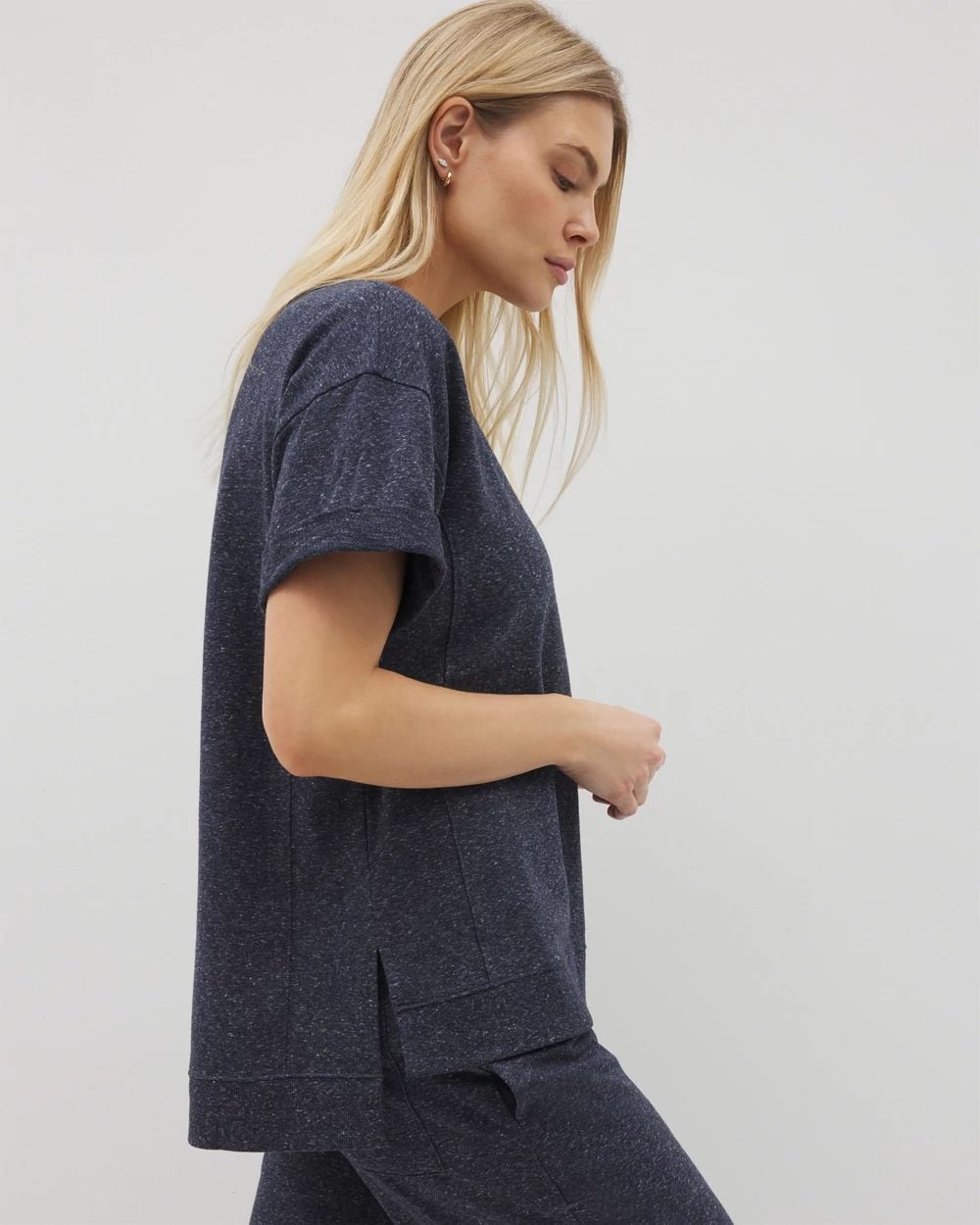 Essential Terry Relaxed Short Sleeve Top
