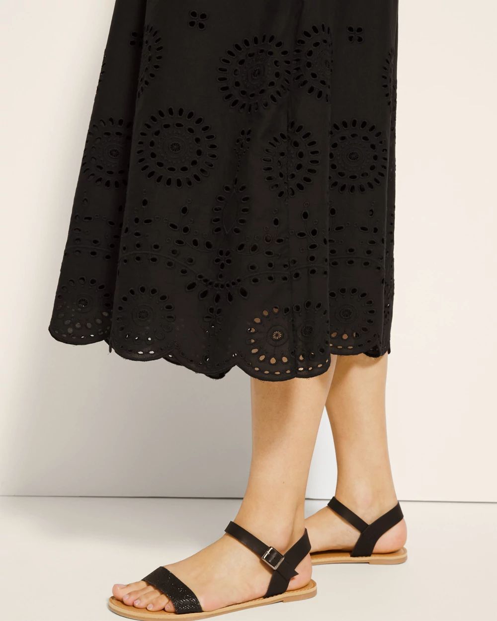 Eyelet Midi Bra Dress