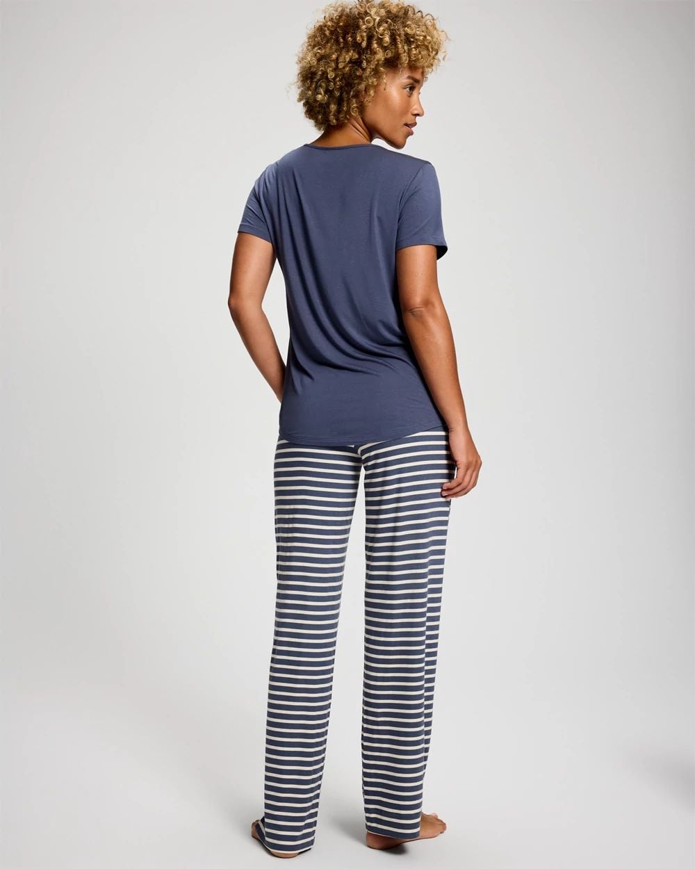 Short Sleeve + Pant Pajama Set click to view larger image.