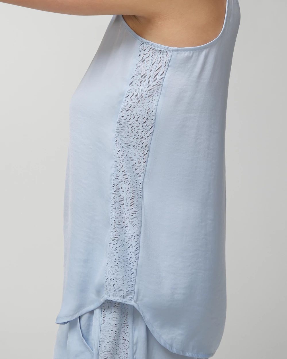 Crinkle Satin Pajama Tank