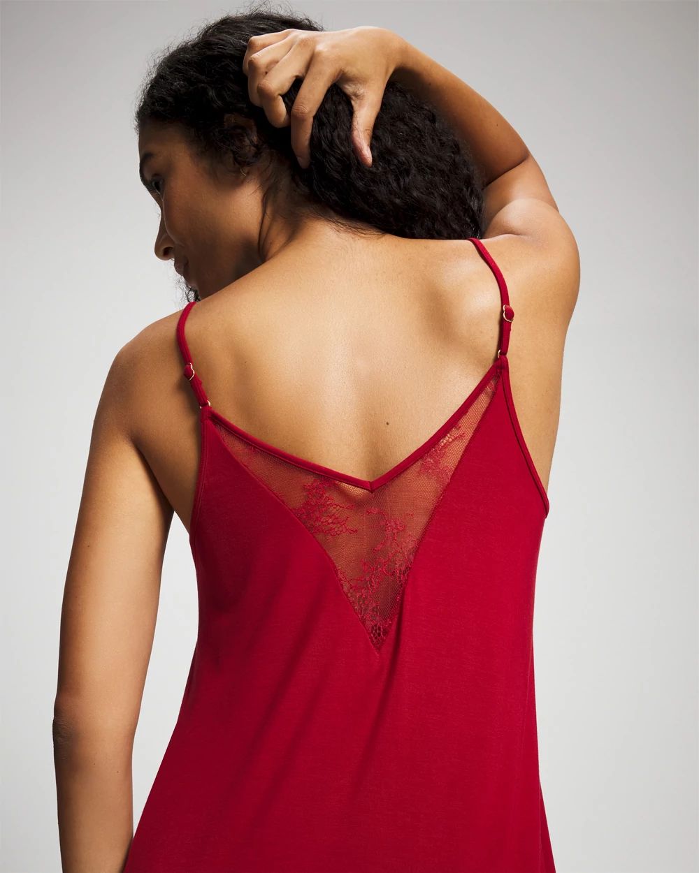 Lace Midi Nightgown click to view larger image.