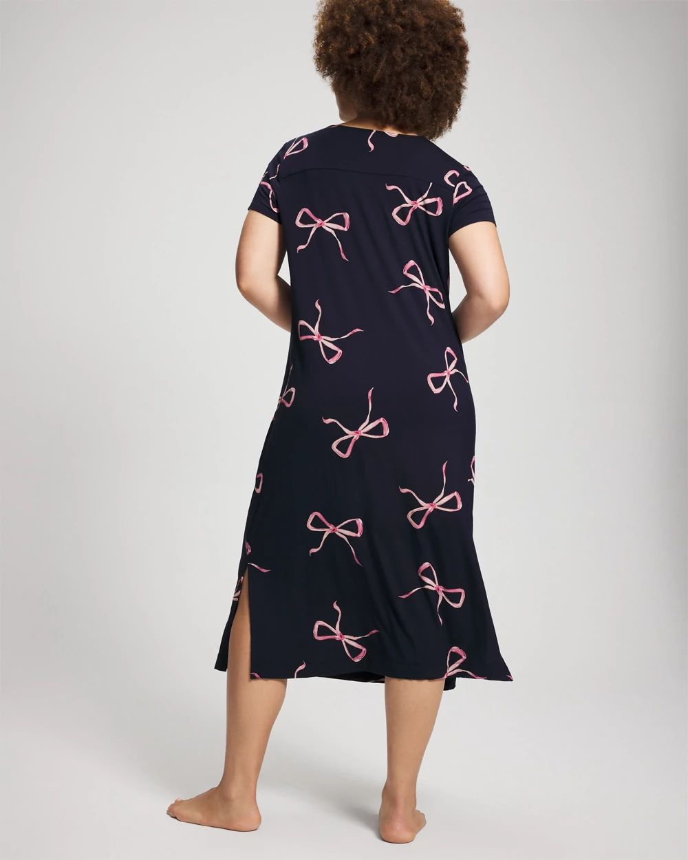 Short Sleeve Long Sleepshirt click to view larger image.