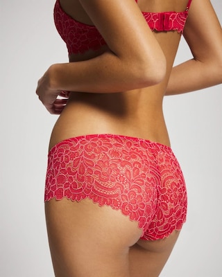Corded Lace Cheeky Hipster Panty click to view larger image.