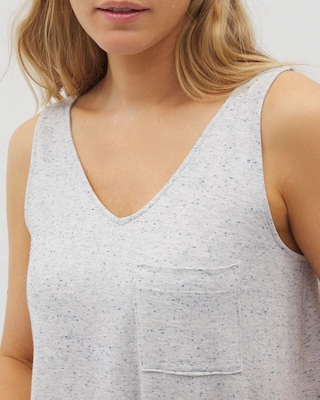 Slub V-Neck Pajama Tank