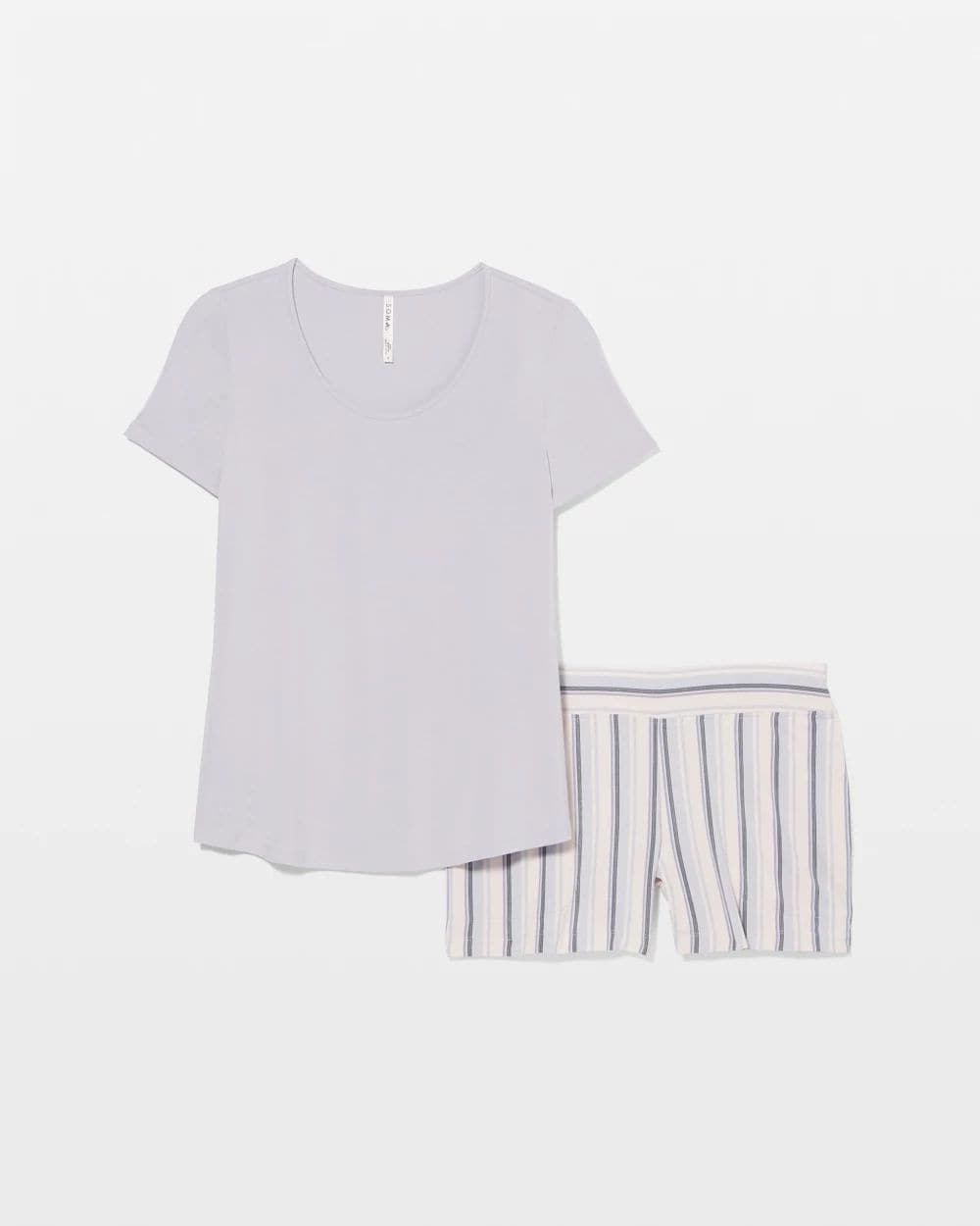 Cool Nights Short Sleeve and Short Pajama Set