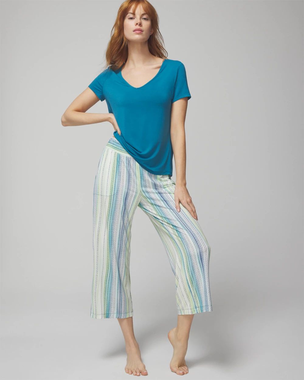 Cool Nights Cropped Pajama Pants