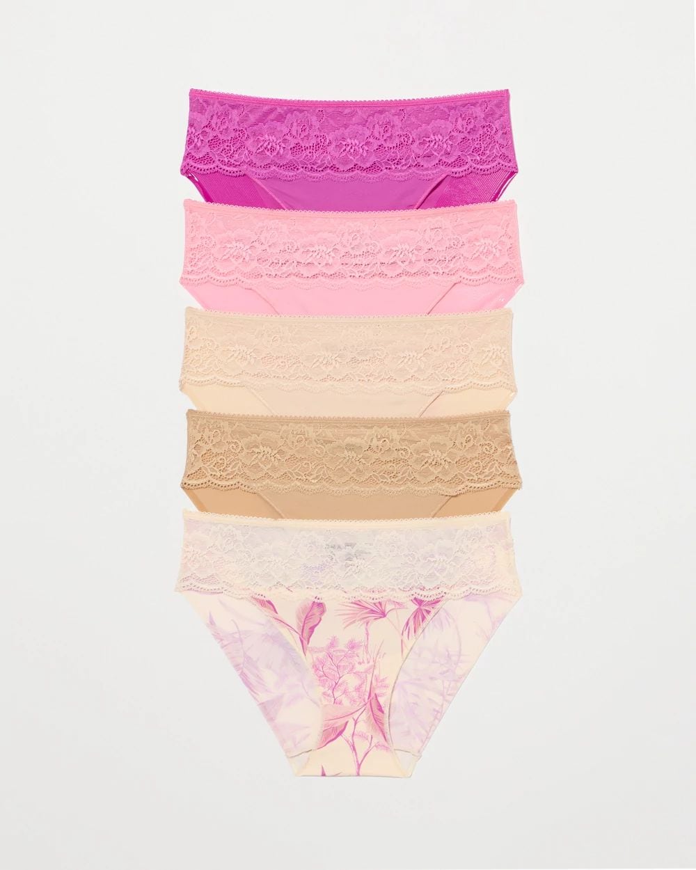 Edge Hipster Panty with Lace 5 Pack