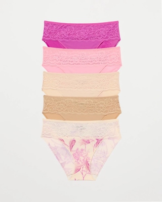 Edge Hipster Panty with Lace 5 Pack