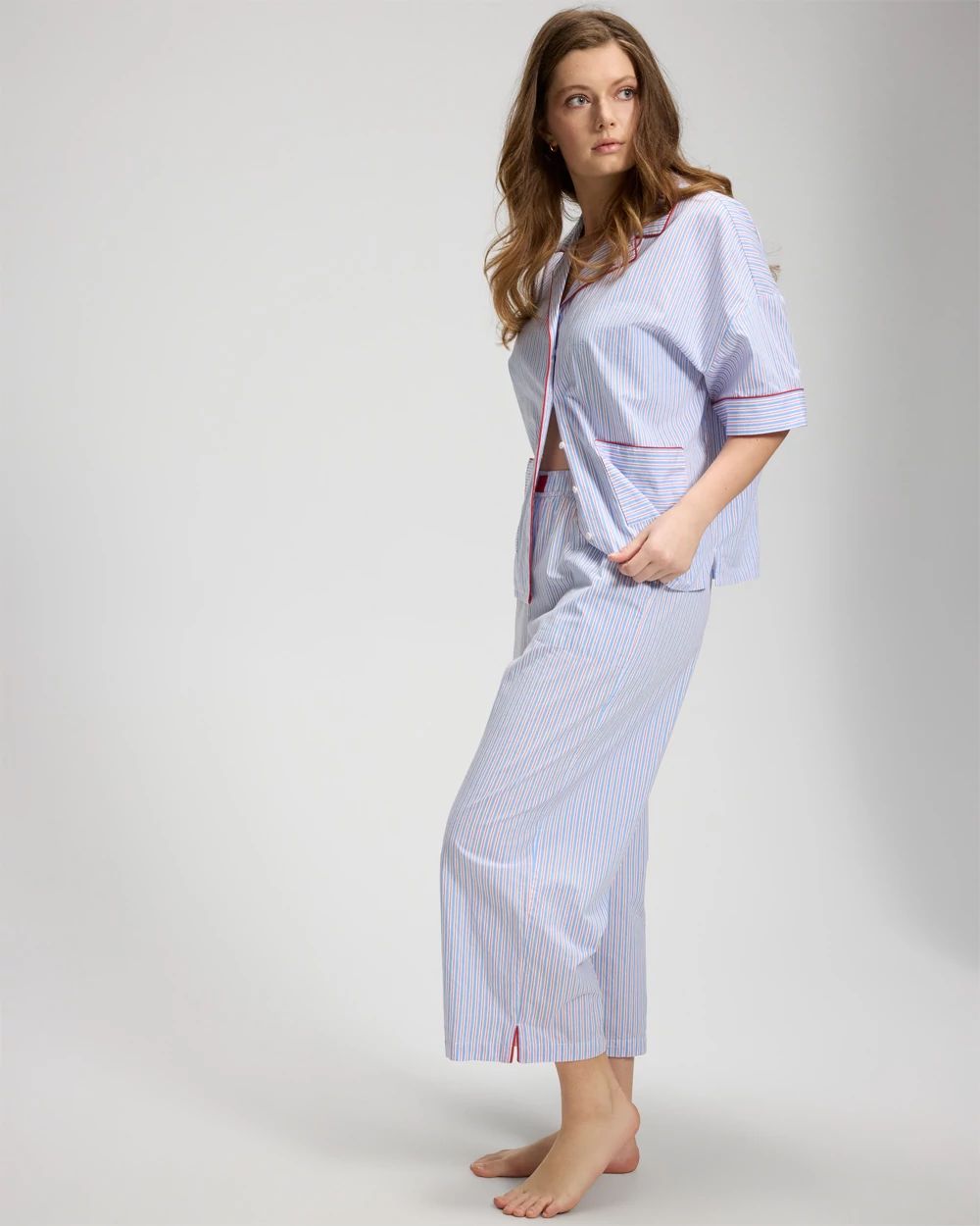 Cotton Poplin Pajama Pants