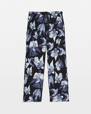 Satin Trim Pajama Pant click to view larger image.