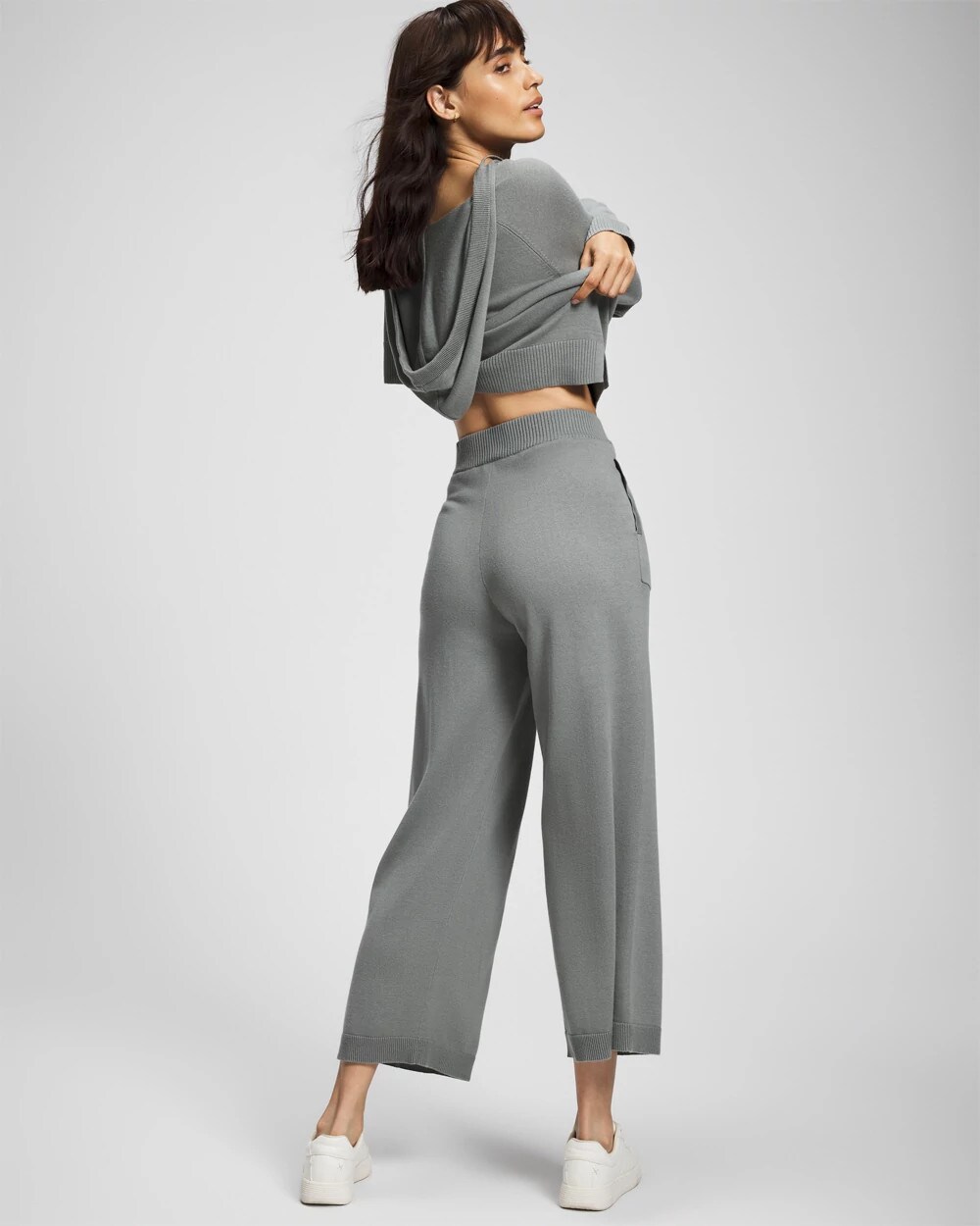 Cotton Sweater Crop Pant