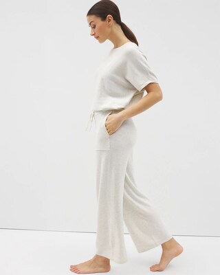 Sweater Wide-Leg Crop Pant click to view larger image.