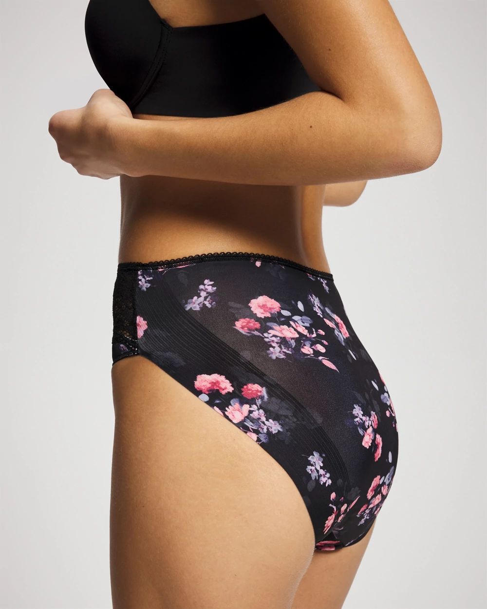 High-Leg Panty with Lace click to view larger image.