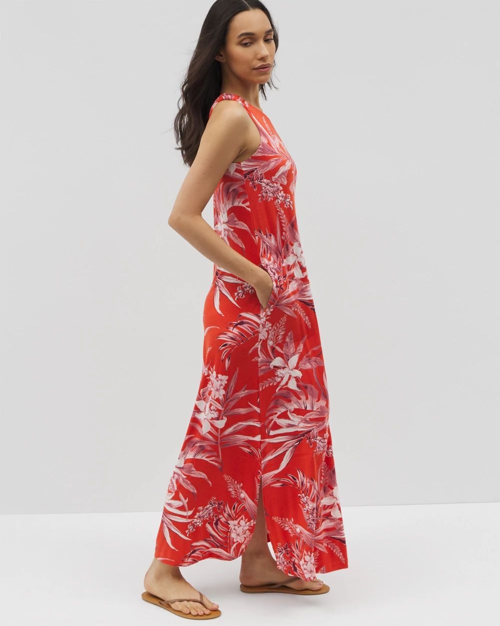 Soft Jersey One-Shoulder Maxi Bra Dress