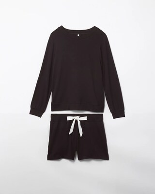 Long-Sleeve Shorts Pajama Set