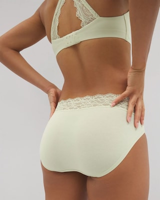 High-Leg Panty with Enchanting Lace click to view larger image.