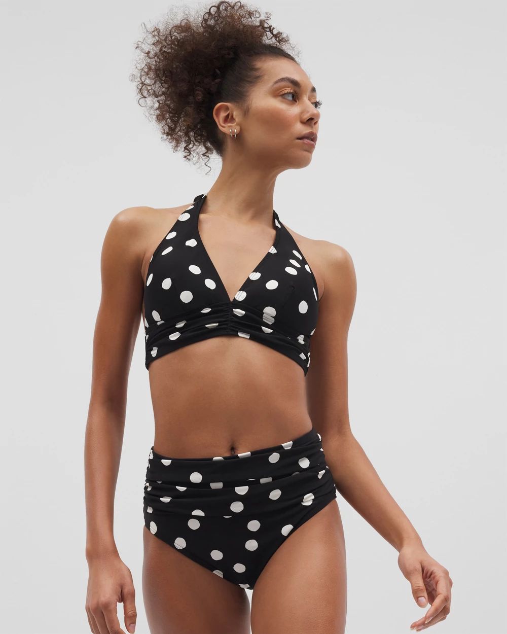 Soma Swim Ruched High-Waist Bikini Bottom