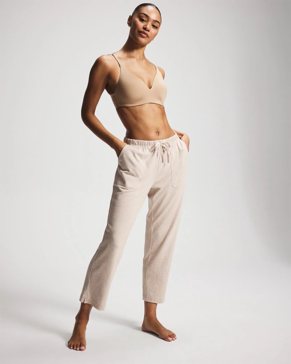 Crop Pajama Pants click to view larger image.