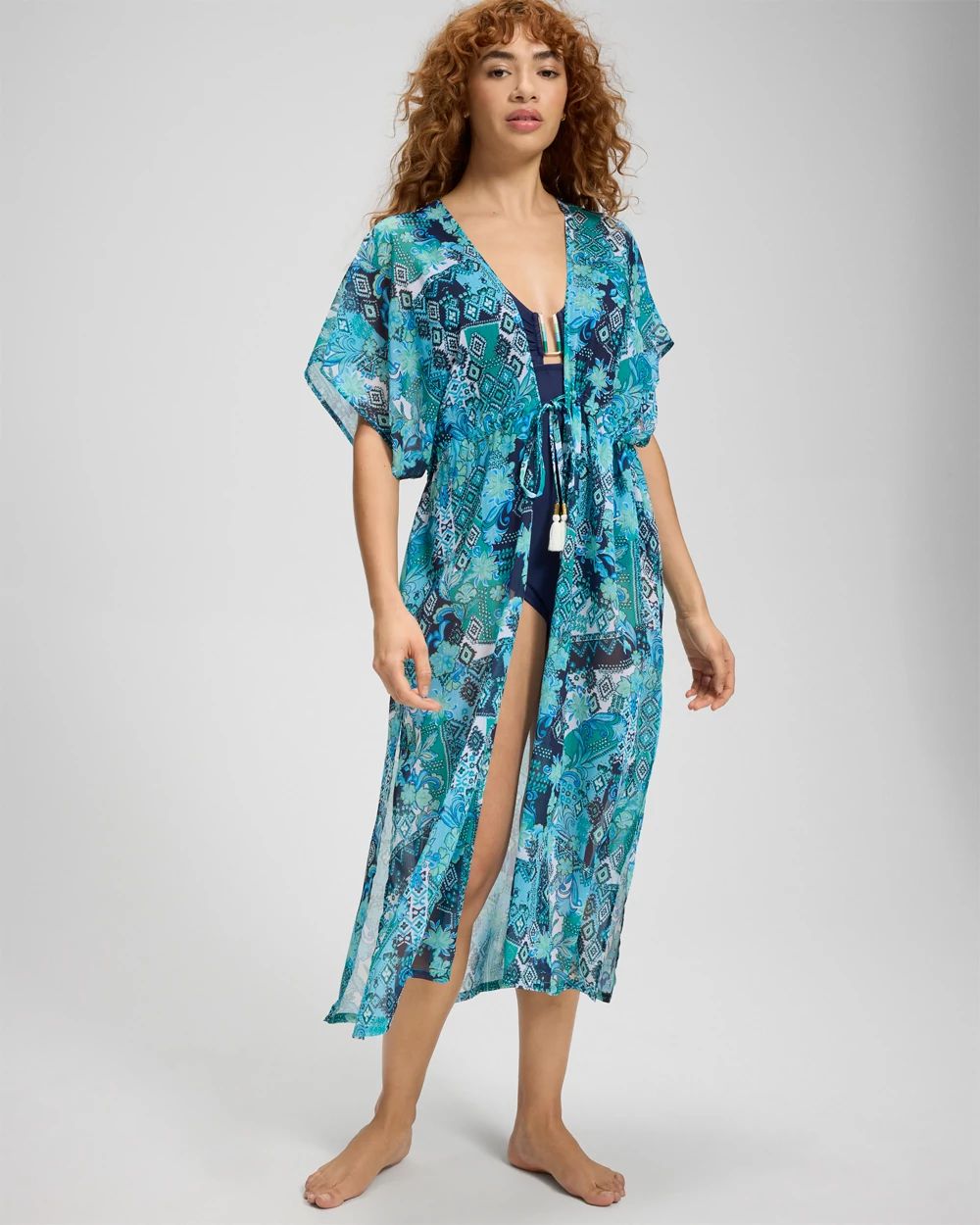 Beyond Control Gold Standard Long Swim Cover Up Dress