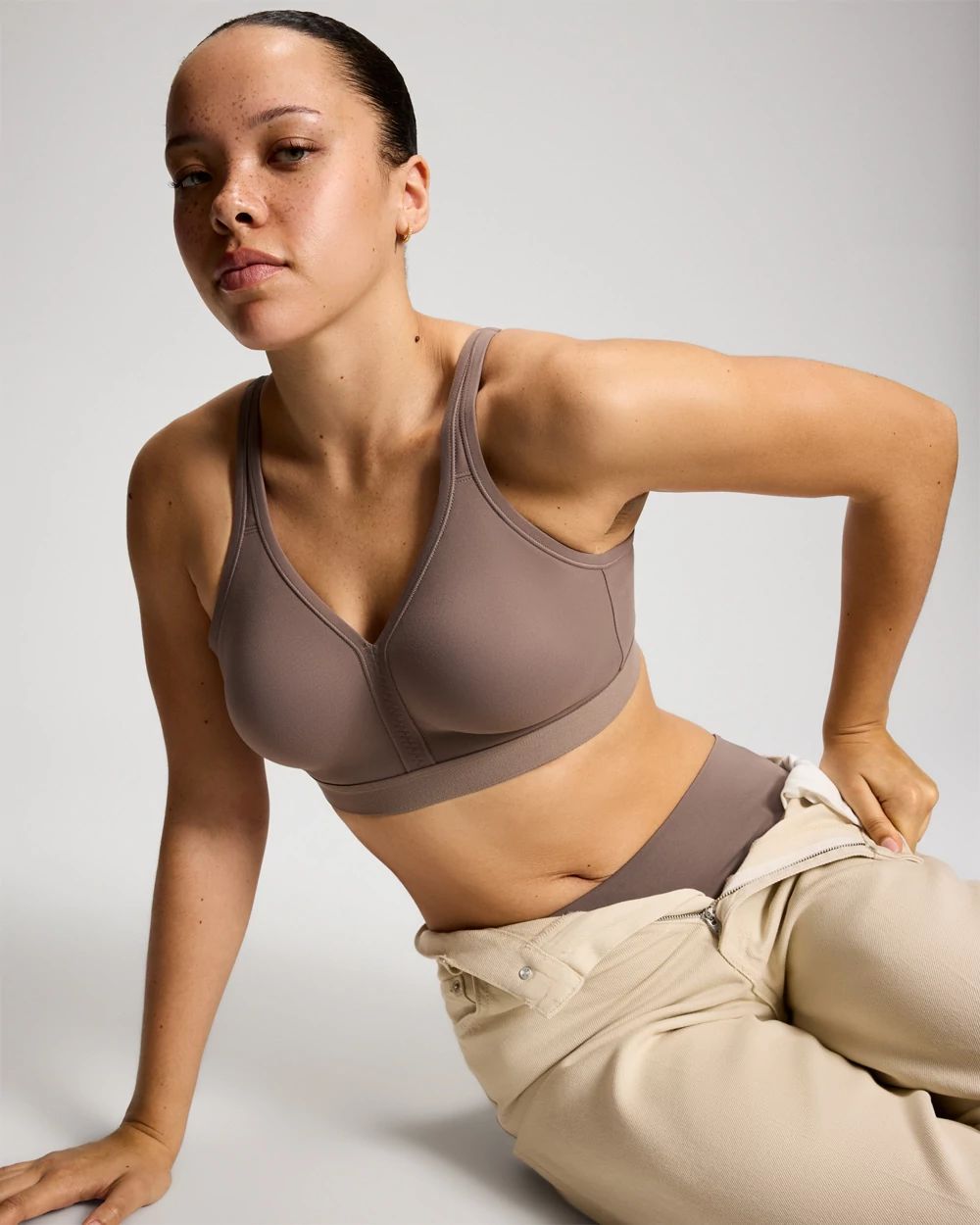 Wireless Unlined Full Coverage Bra click to view larger image.