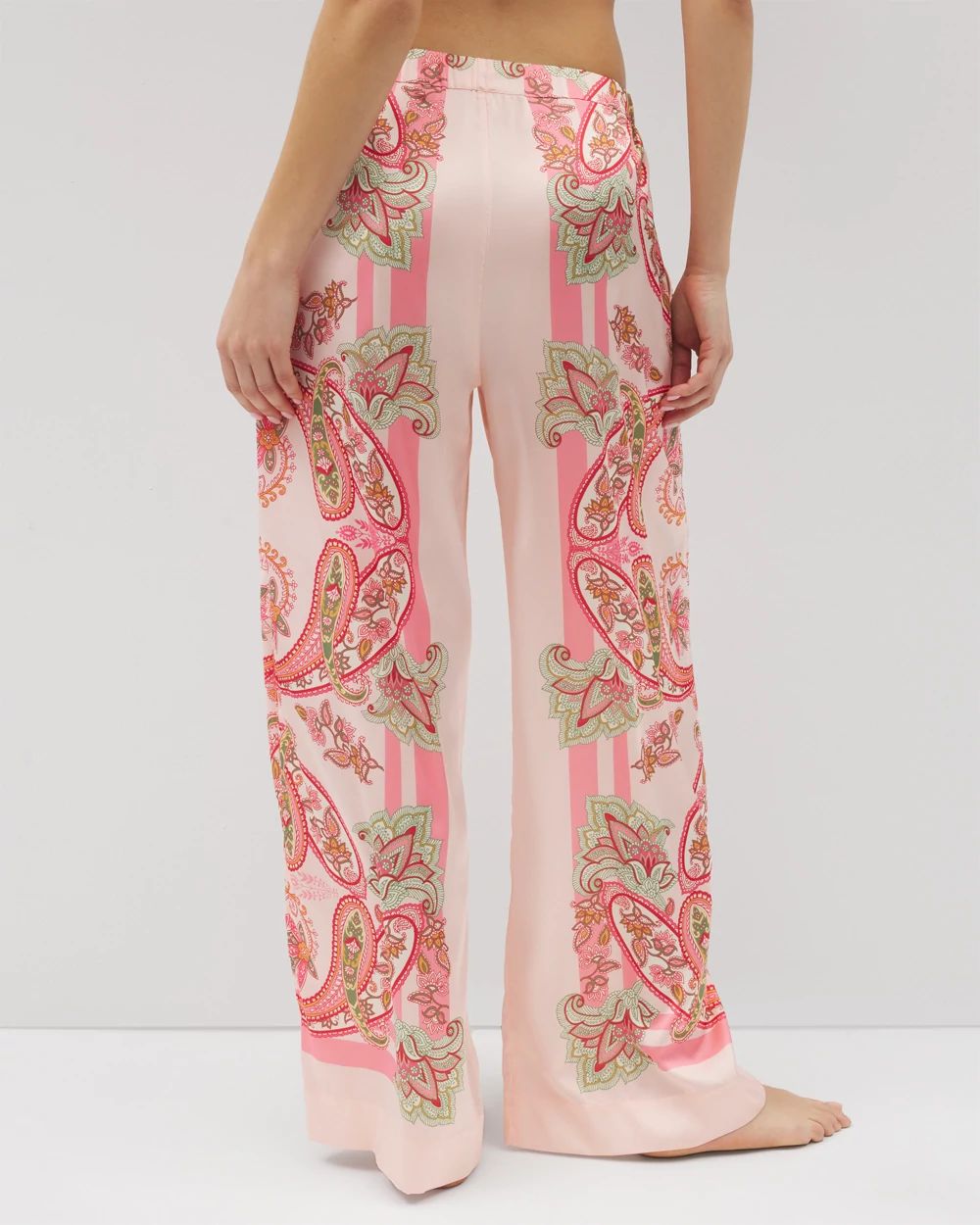 Satin Piped Pajama Pant