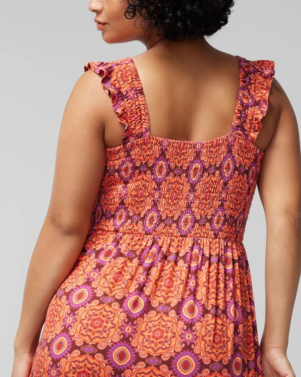 Flutter Sleeve Maxi Bra Dress click to view larger image.