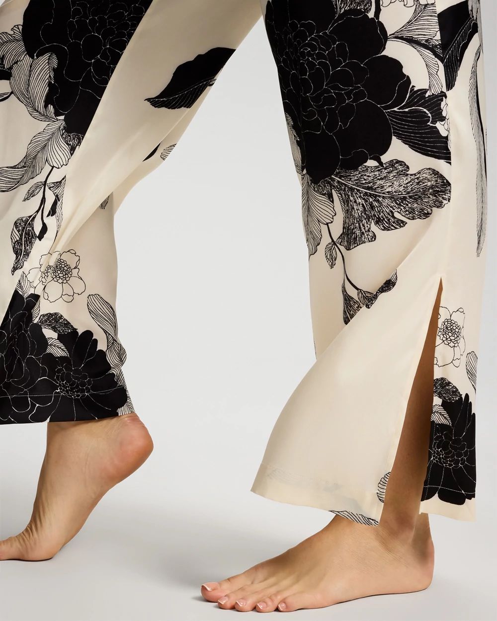 Side Slit Pajama Pants click to view larger image.