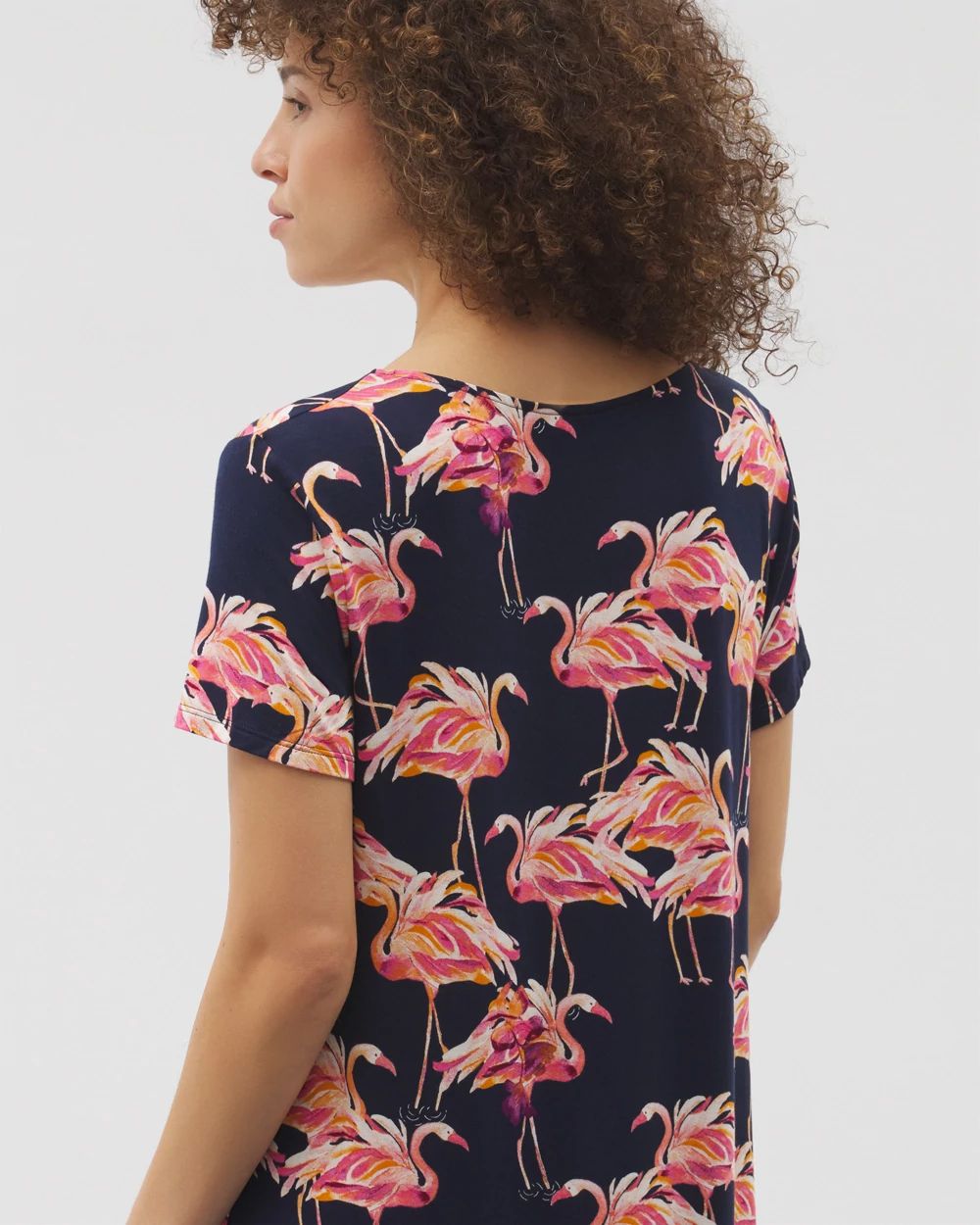 Cool Nights Short Sleeve Scoop Neck Sleepshirt