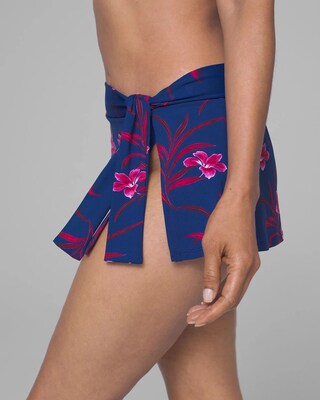 Oasis Blossoms Skirted Hipster Bikini Swim Bottom