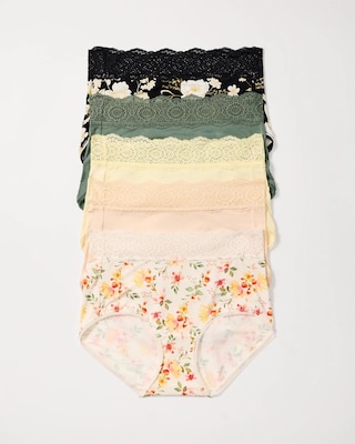 Crochet Lace Brief Panty Pack