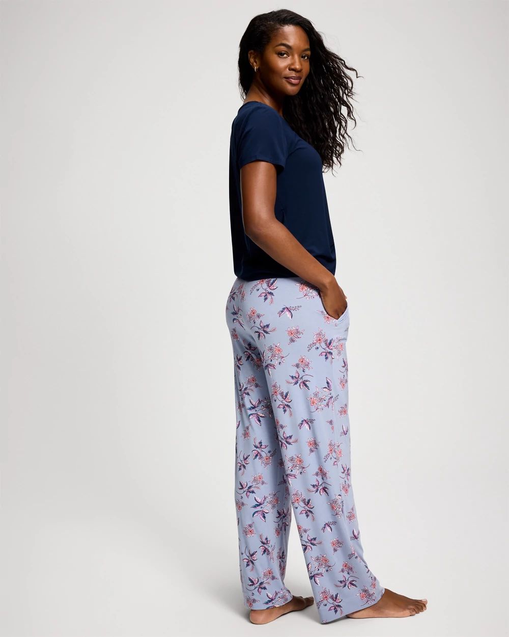 Short Sleeve + Pant Pajama Set click to view larger image.