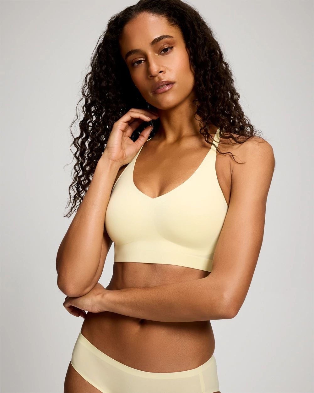 Racerback Bralette with Lace Back