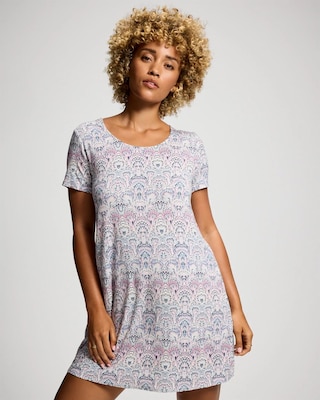 Short Sleeve Scoop Neck Sleepshirt