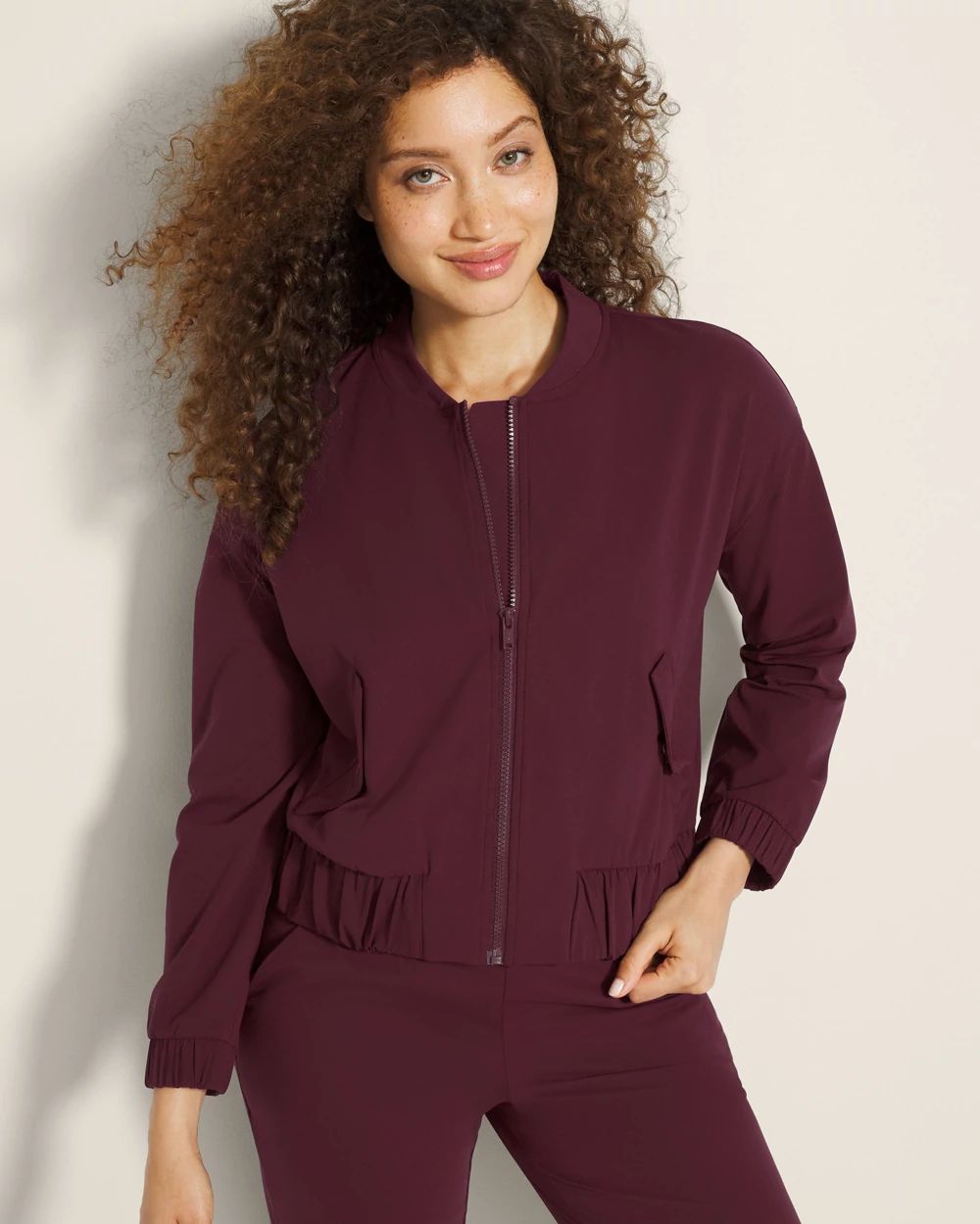 Cropped Bomber Jacket