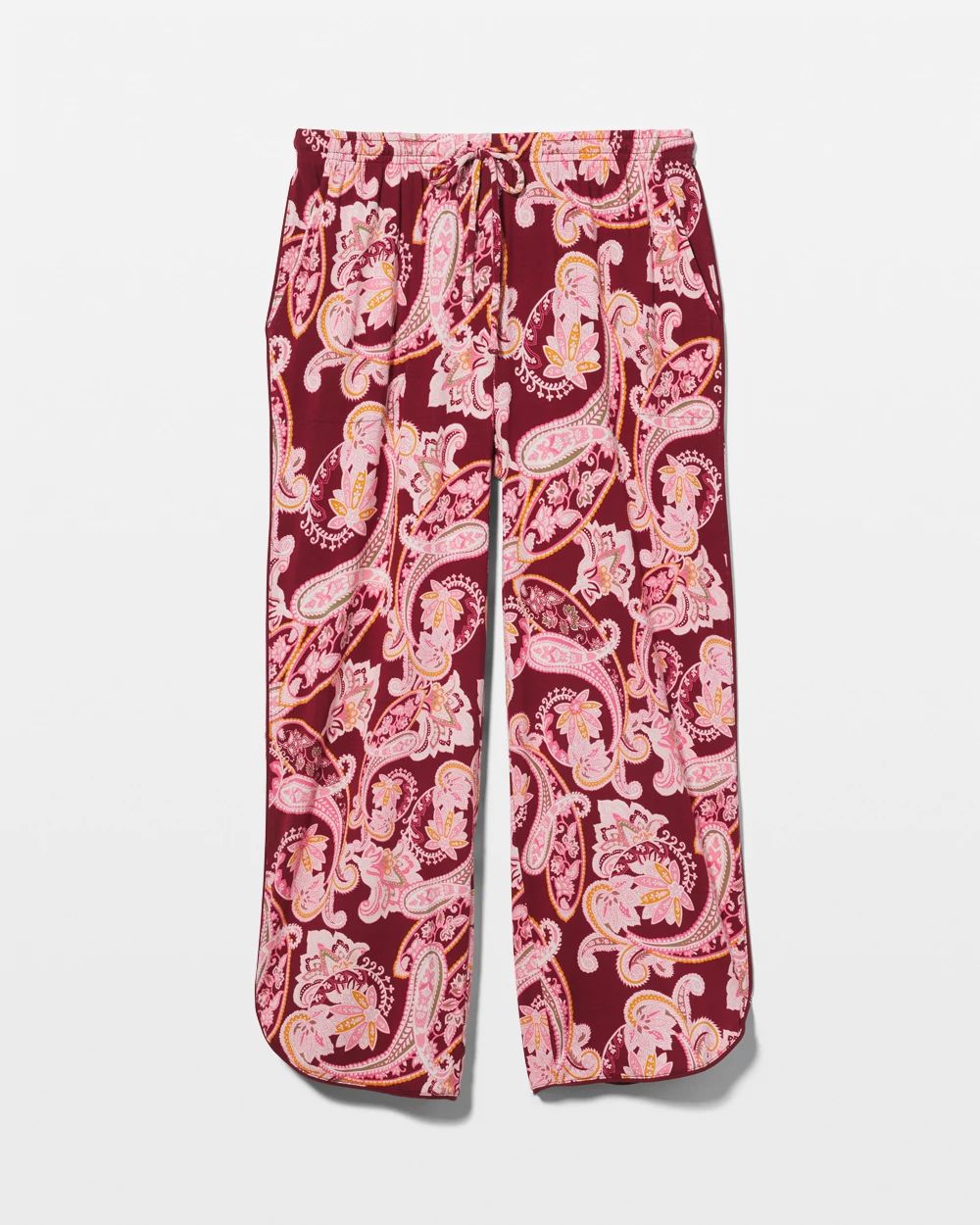Cool Nights Piped Crop Pajama Pants