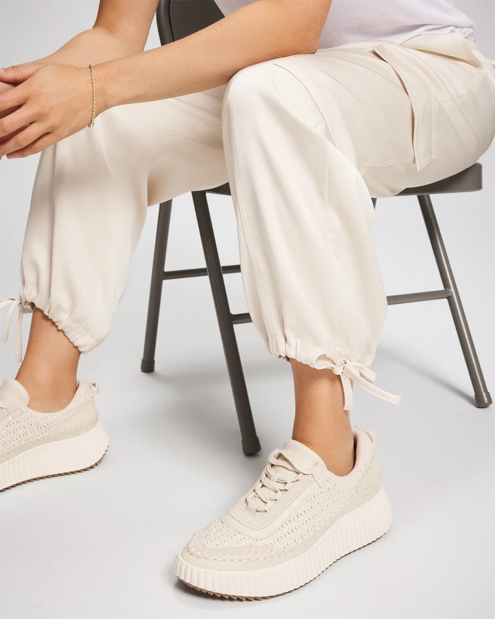Satin Relaxed Cargo Pant