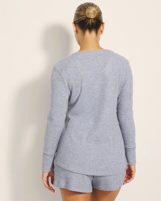 Long-Sleeve Pajama Henley